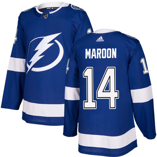 Adidas Tampa Bay Lightning 14 Pat Maroon Blue Home Authentic Youth Stitched NHL Jersey